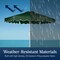 Best Choice Products 7.5ft Patio Market Umbrella with Wavy Trim, Fade-Resistant, Crank & Tilt, Wind Vent